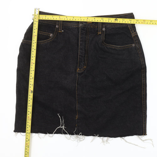 Esprit Women’s Black Denim Pencil Skirt Size 12 Mid Rise Casual