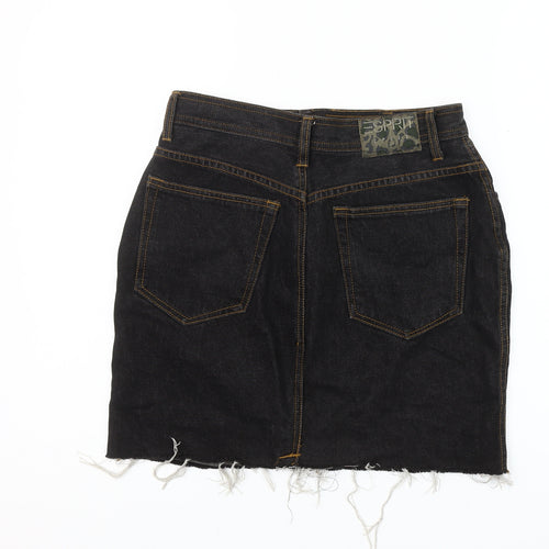 Esprit Women’s Black Denim Pencil Skirt Size 12 Mid Rise Casual