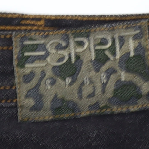 Esprit Women’s Black Denim Pencil Skirt Size 12 Mid Rise Casual