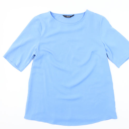 Dunnes Women’s Blue Short Sleeve Blouse Size S Regular Fit