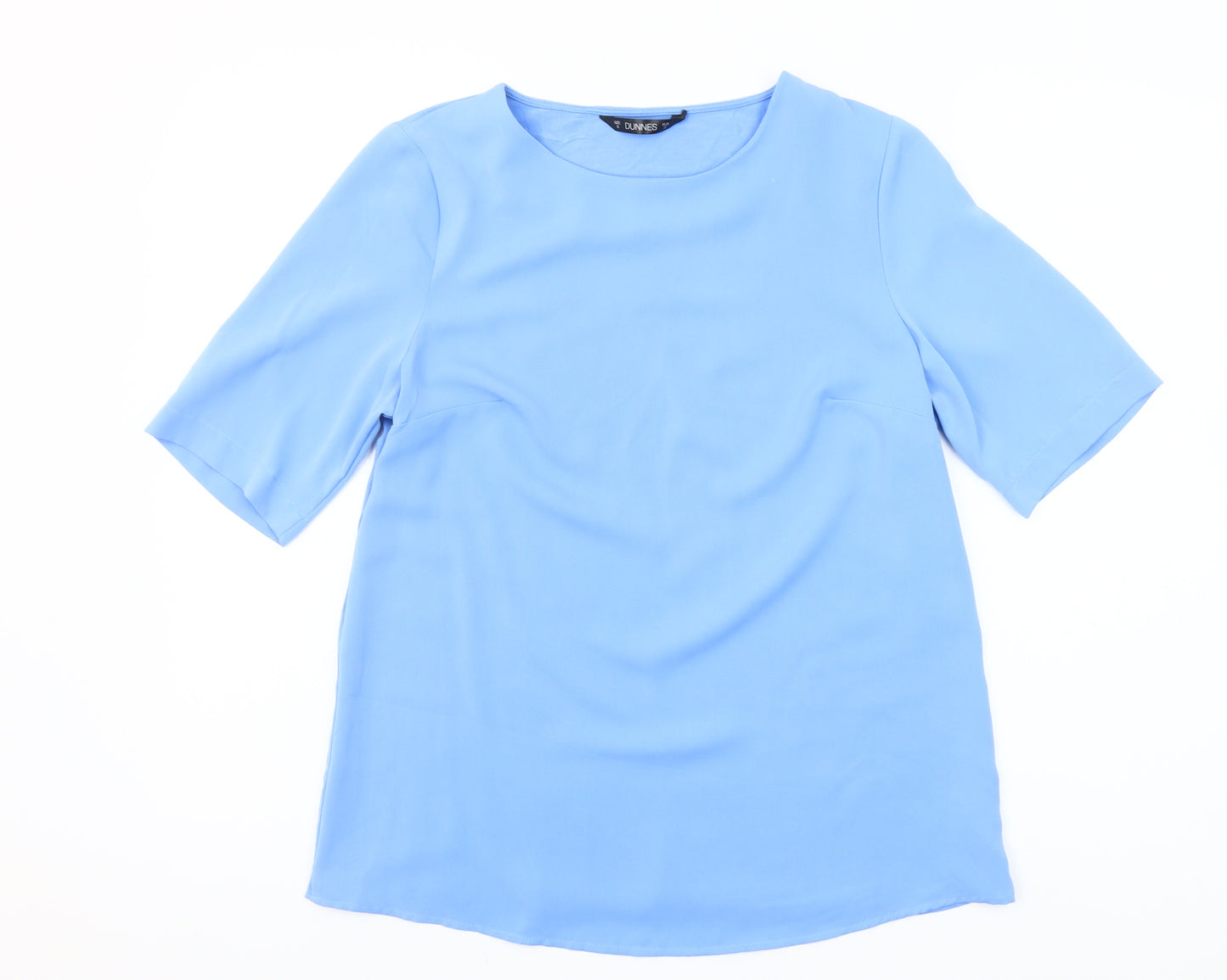 Dunnes Women’s Blue Short Sleeve Blouse Size S Regular Fit