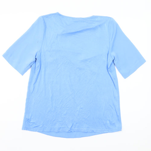 Dunnes Women’s Blue Short Sleeve Blouse Size S Regular Fit