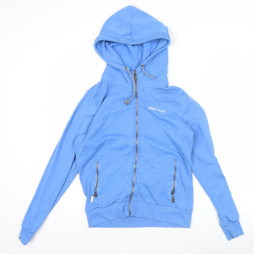 ONLY PLAY Women’s Blue Full Zip Hoodie Size L Sportswear