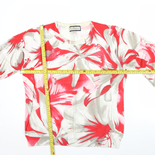 Paco Boutique Women’s Multicoloured Floral Jumper M Pullover