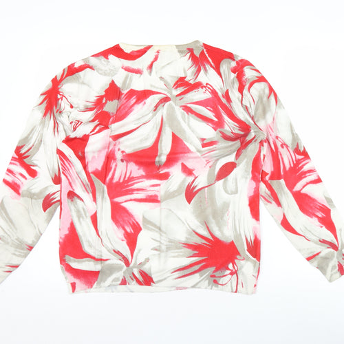 Paco Boutique Women’s Multicoloured Floral Jumper M Pullover