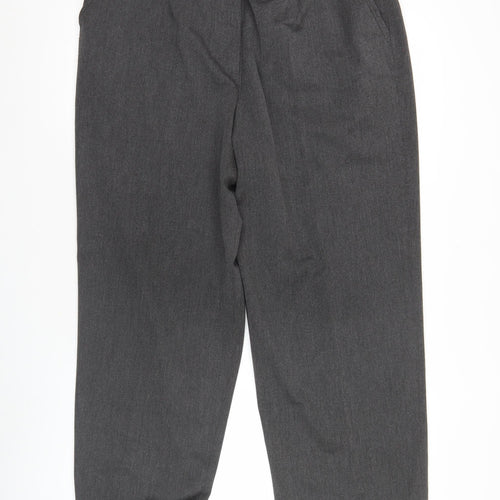 Eastex Womens Grey Wide-Leg Trousers Size 18 Lined Workwear