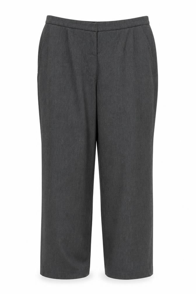 Eastex Womens Grey Wide-Leg Trousers Size 18 Lined Workwear