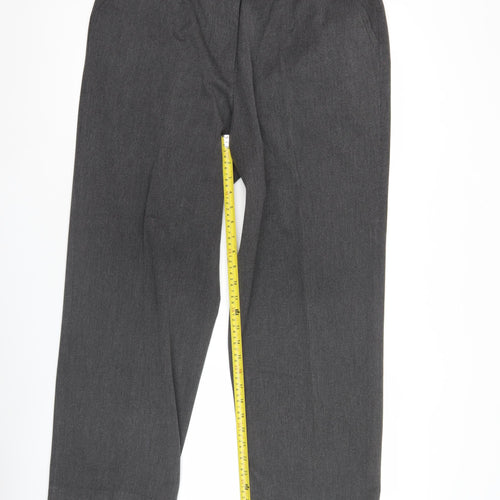 Eastex Womens Grey Wide-Leg Trousers Size 18 Lined Workwear