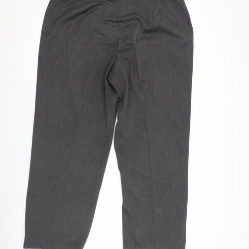 Eastex Womens Grey Wide-Leg Trousers Size 18 Lined Workwear