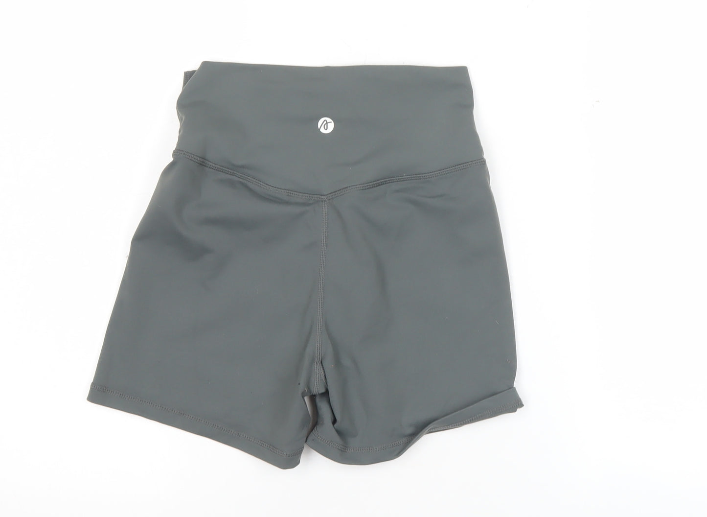 AYBL Womens Grey Biker Shorts Size S Gym Training Yoga Stretch