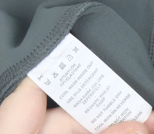 AYBL Womens Grey Biker Shorts Size S Gym Training Yoga Stretch