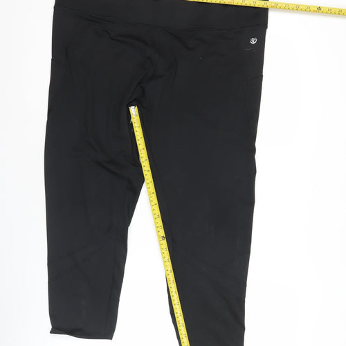 Dunnes Stores Women’s Black XL Activewear Leggings Gym Yoga Slim Fit