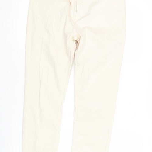 Soyaconcept Womens Ivory Skinny Slim Fit Jeans Size 14 Regular