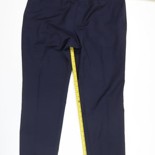 BOSS Men’s Blue Slim Fit Wool Blend Dress Pants Size 27