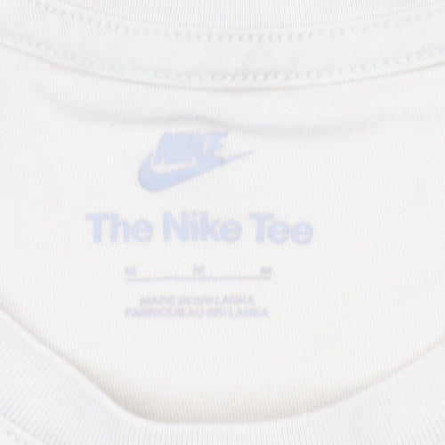 Nike Men's Beige Short Sleeve Crew Neck Cotton T-Shirt Size M