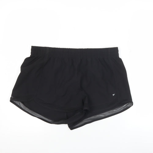 WORK OUT Womens Black Size 14 Athletic Running Gym Shorts