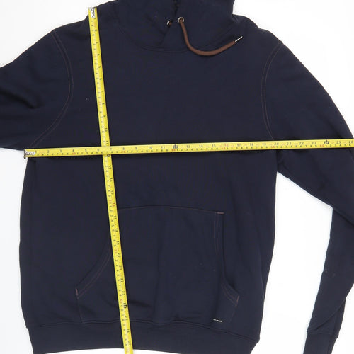Guide London Men’s Blue Pullover Hoodie L Cotton Casual
