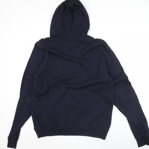 Guide London Men’s Blue Pullover Hoodie L Cotton Casual