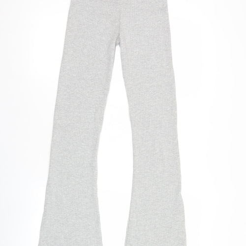 MG Womens Grey Jersey Cotton Blend Leggings Size 10 Slim Fit
