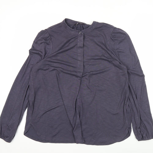 Marks and Spencer Women’s Purple Blouse Size 12 Long Sleeve