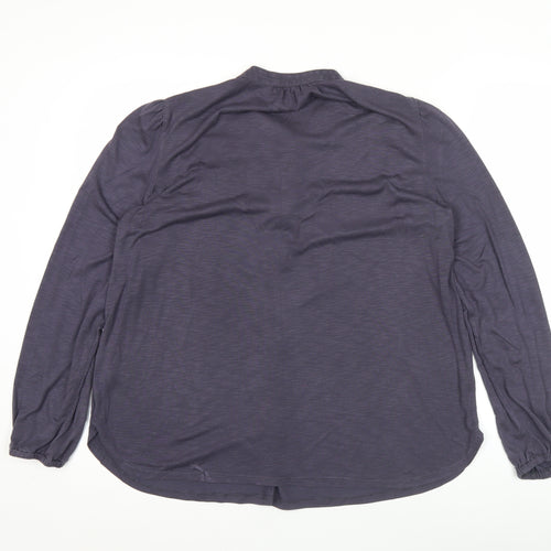 Marks and Spencer Women’s Purple Blouse Size 12 Long Sleeve