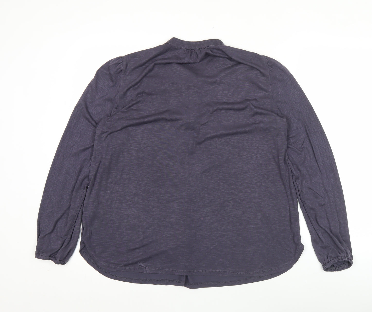 Marks and Spencer Women’s Purple Blouse Size 12 Long Sleeve