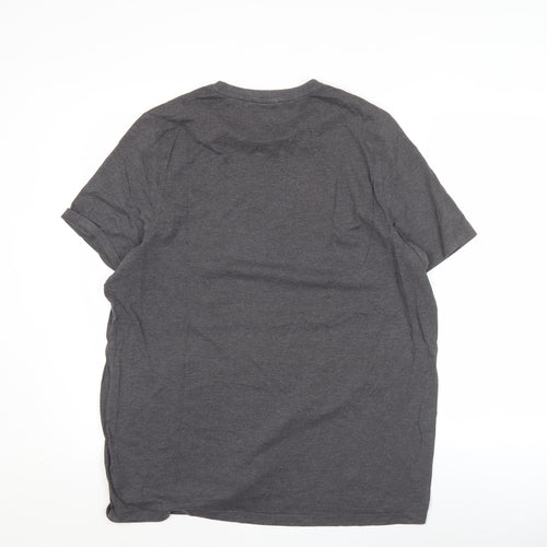 Slazenger Men’s Grey L Crew Neck Short Sleeve Cotton T-Shirt
