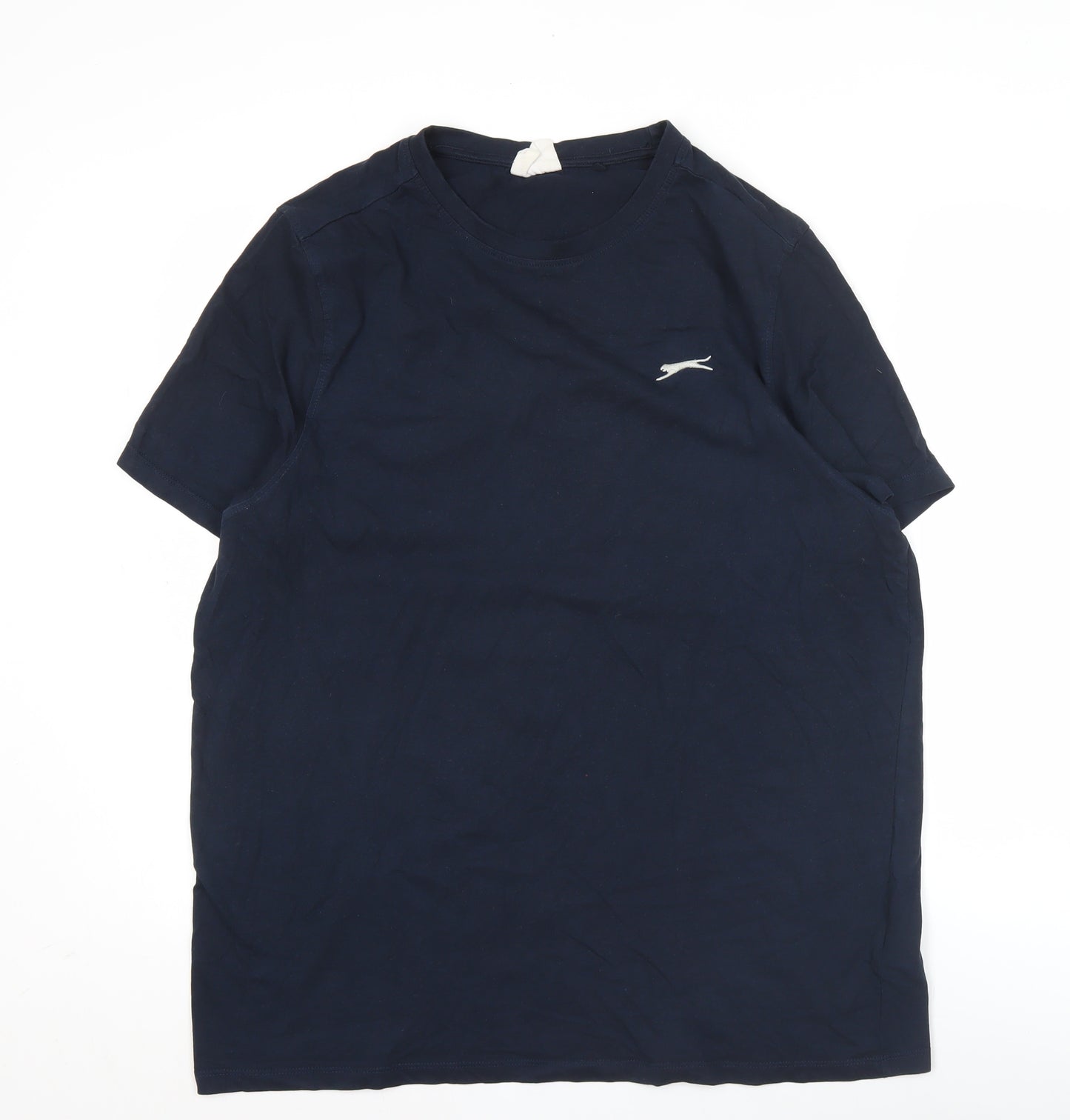 Slazenger Men's Blue Cotton Crew Neck Short Sleeve T-Shirt Size L