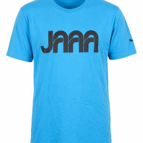 Puma Men's Blue M Graphic Print Sports Crew Neck T-Shirt