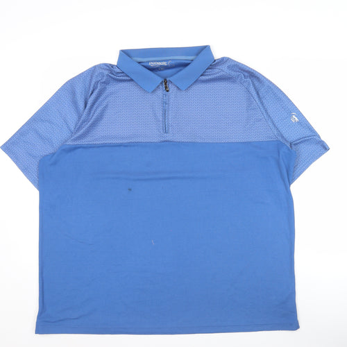 Pádraig Harrington Mens Blue 2XL Golf Polo Shirt Short Sleeve