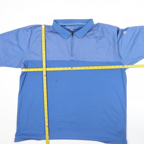 Pádraig Harrington Mens Blue 2XL Golf Polo Shirt Short Sleeve