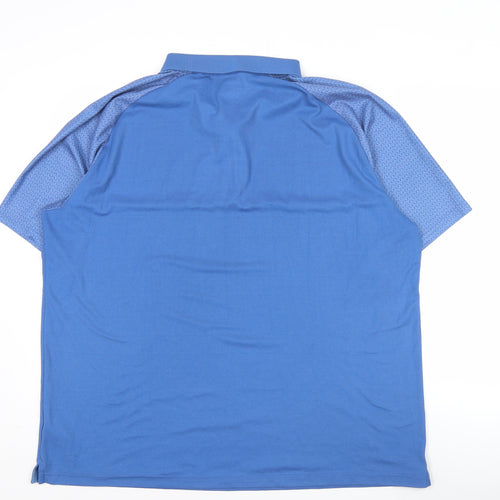 Pádraig Harrington Mens Blue 2XL Golf Polo Shirt Short Sleeve