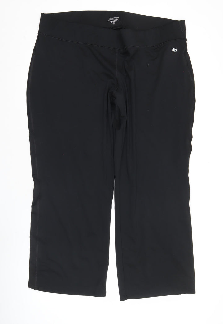 Dunnes Stores Womens Black 2XL Slim Fit Sport Leggings