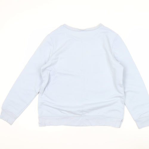GAP Women’s Blue Logo Pullover Sweatshirt Size S Cotton Blend