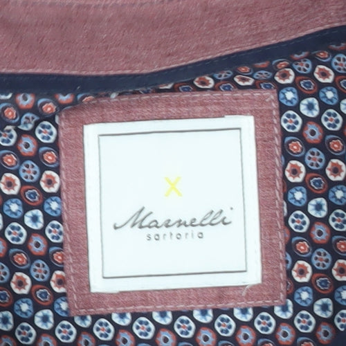 Marnelli Men’s Multicoloured XL 43-44" Button-Up Geometric Cotton Shirt