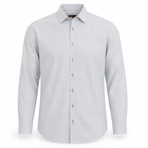 Seidensticker Uno Super Slim Men's Blue 17/43in Geometric Shirt