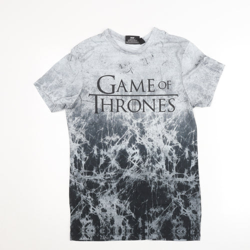 Game of Thrones Mens Grey XS Short Sleeve Graphic T-Shirt