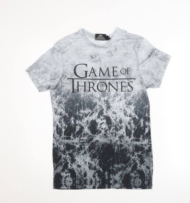 Game of Thrones Mens Grey XS Short Sleeve Graphic T-Shirt