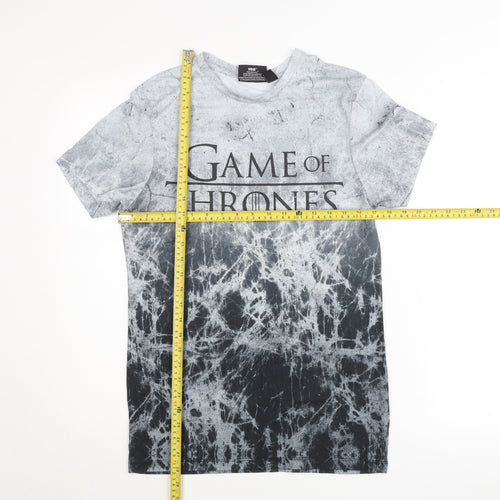 Game of Thrones Mens Grey XS Short Sleeve Graphic T-Shirt