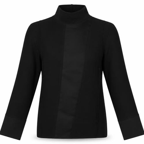 Zara Women’s Black Mock Neck Long Sleeve Blouse Size S
