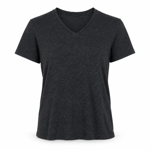 J.Crew Womens Grey Cotton V-Neck T-Shirt Size S Regular Fit