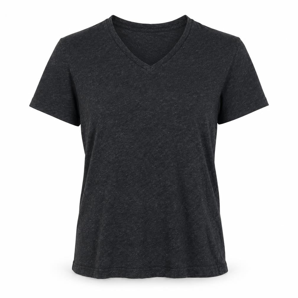 J.Crew Womens Grey Cotton V-Neck T-Shirt Size S Regular Fit