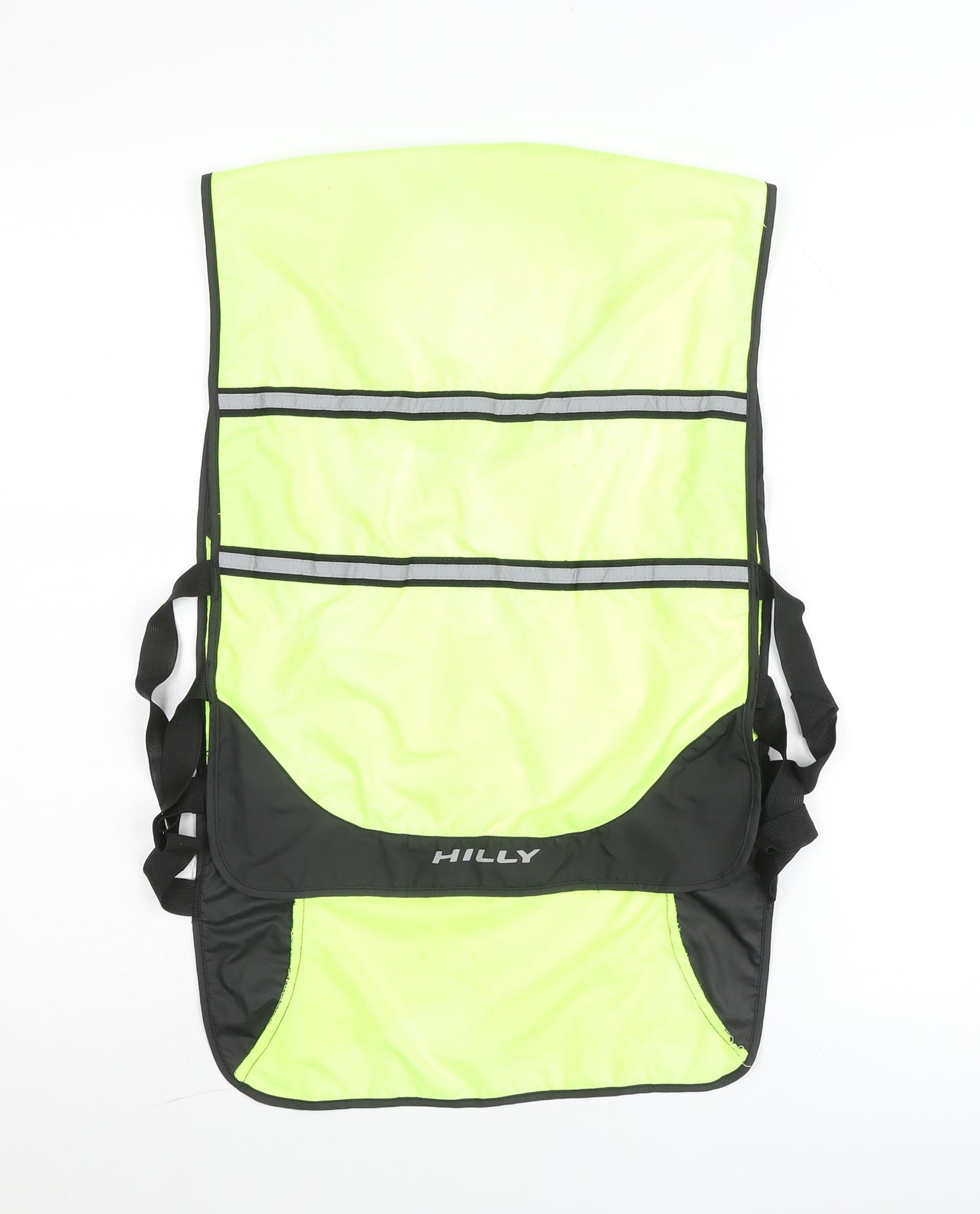 Hilly Unisex Adults Green Reflective Running Tank One Size Polyester