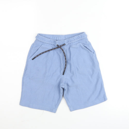 Next Boys Blue Sweat Shorts Age 9 Years Elastic Waist Drawstring Pockets