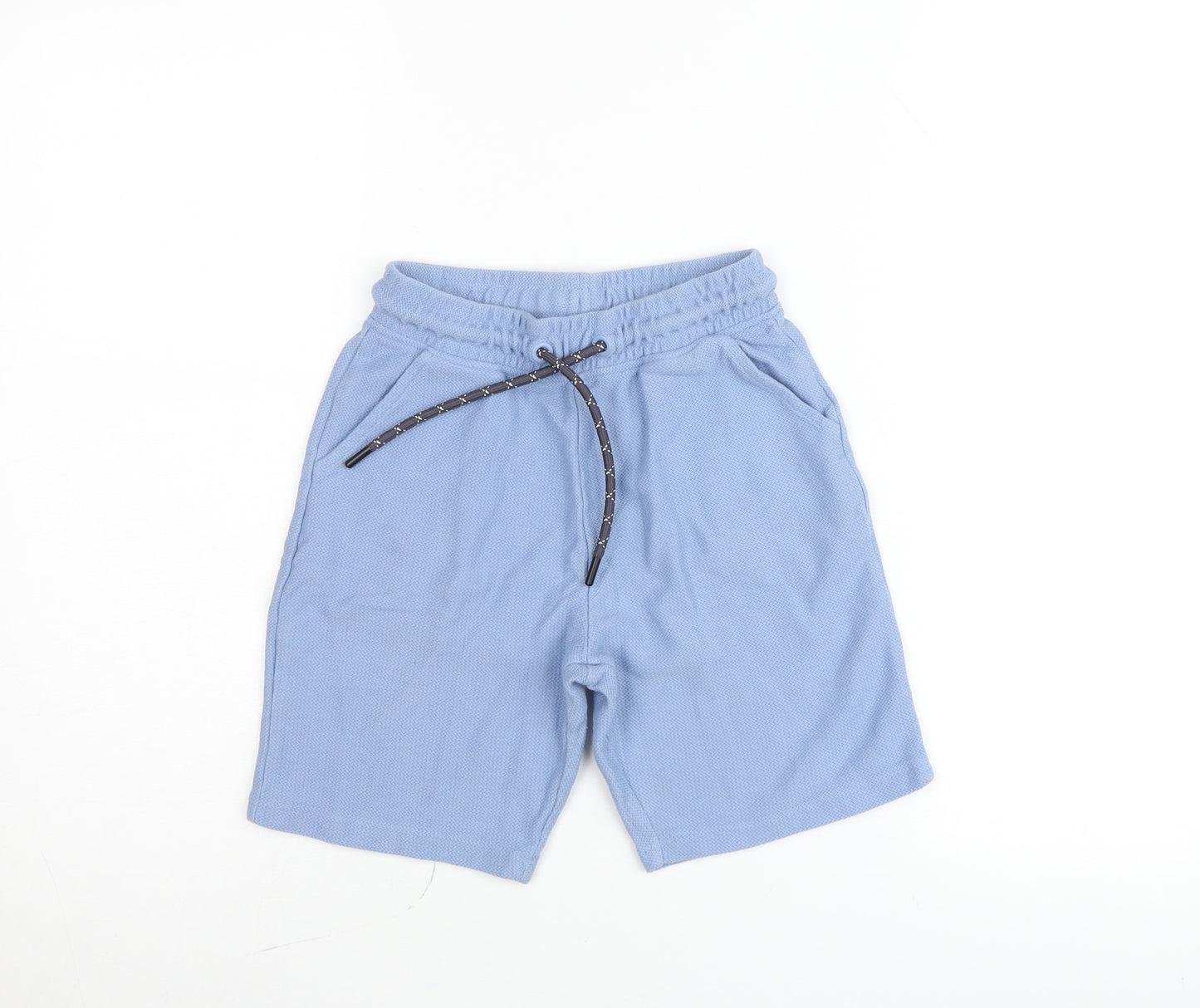 Next Boys Blue Sweat Shorts Age 9 Years Elastic Waist Drawstring Pockets