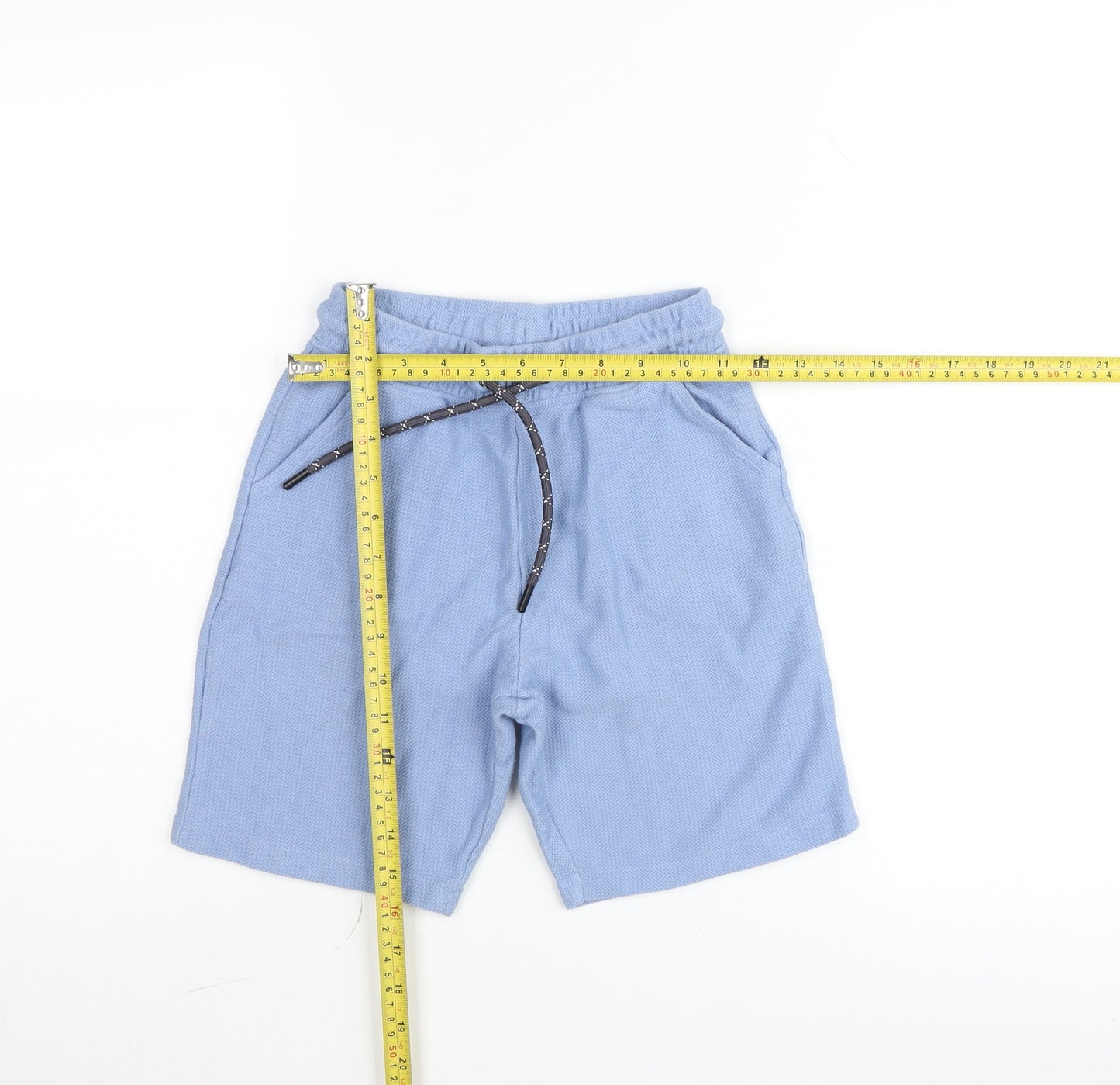 Next Boys Blue Sweat Shorts Age 9 Years Elastic Waist Drawstring Pockets