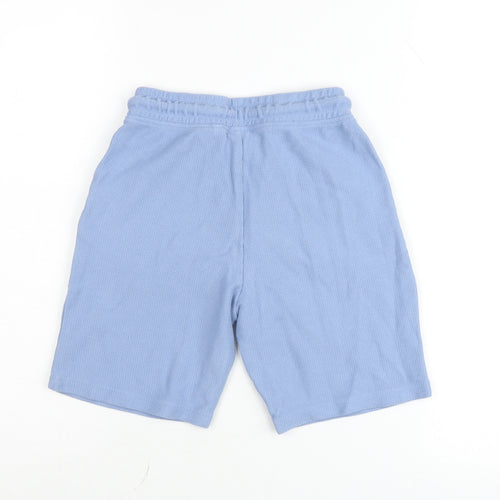 Next Boys Blue Sweat Shorts Age 9 Years Elastic Waist Drawstring Pockets
