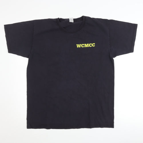 Fruit of the Loom Men's Black L Motorcycle Graphic T-Shirt 2019