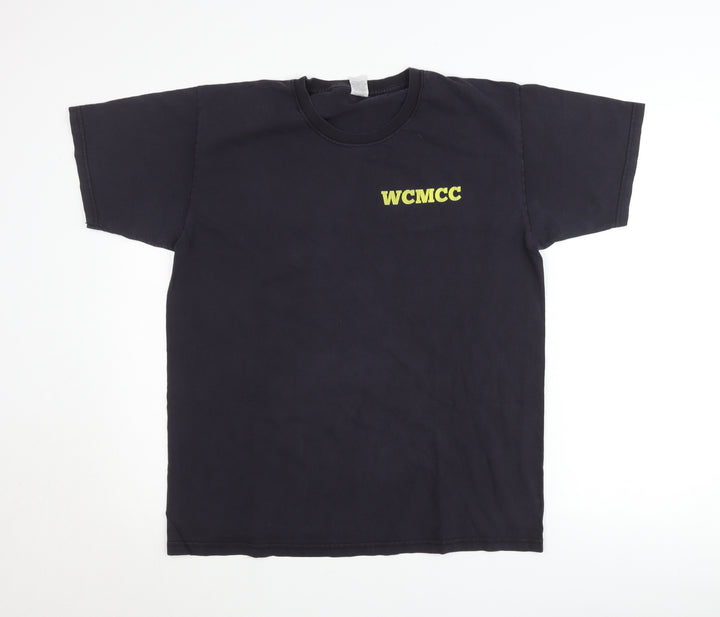 Fruit of the Loom Men's Black L Motorcycle Graphic T-Shirt 2019