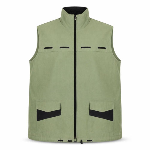 New Fashion Mens Green XL Waistcoat Bodywarmer Full Zip Pockets